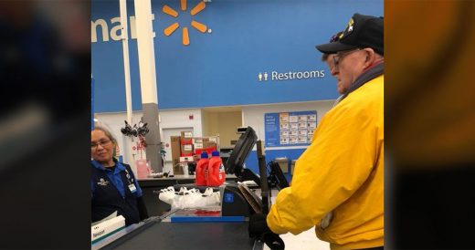 Young Woman Overhears Young Man Offer To Pay For Veteran’s Groceries