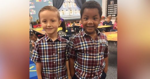 Two Kindergarten Boys Dress Up As Twins On Twin Day Ignoring Their Difference In...