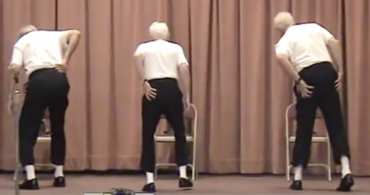 3 Elderly Men Slowly Stagger On Stage And Start To Dance To Michael Jackson