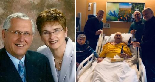 Father Fulfills Dying Wish When He Shares His Last Beer With His Sons In The Hos...