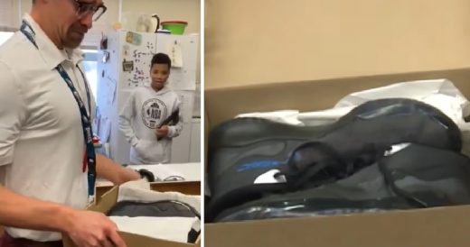 Teacher Gets Emotional When Students Donate Money To Have His Stolen Shoes Repla...