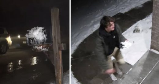 Teen Has An Endearing Apology After Hitting Home Owner’s Mailbox During Icy Ac...