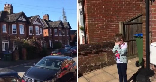 Entire Street Sings To 8-Year-Old Girl After Her Birthday Party Had To Be Cancel...