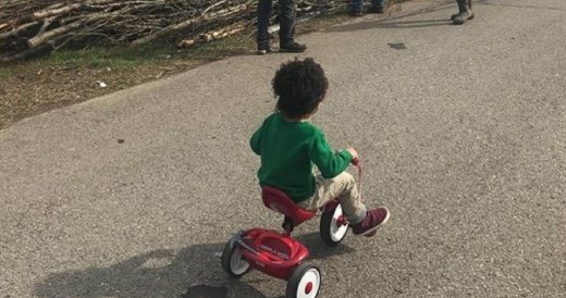 3-Year-Old Boy Rides His Tricycle Around To Help Tennessee Tornado Victims