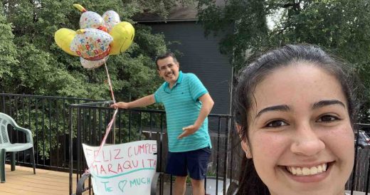 Dad Drives 1,100 Miles To Have Socially-Distant Birthday Lunch With Daughter