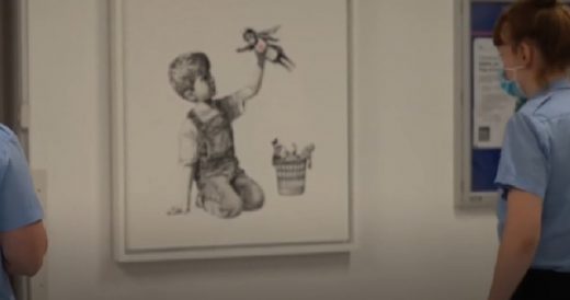 Hospital Gets Livened Up With Emotional Banksy Artwork To Support Healthcare Wor...