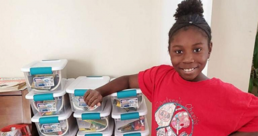 10-Year-Old Girl Has Over 1,500 Art Kits Sent To Kids In Homeless Shelters And I...