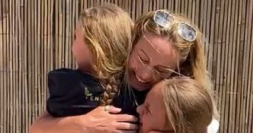 Frontline Nurse With Double Shifts Finally Gets To See Her Daughters After 9 Wee...