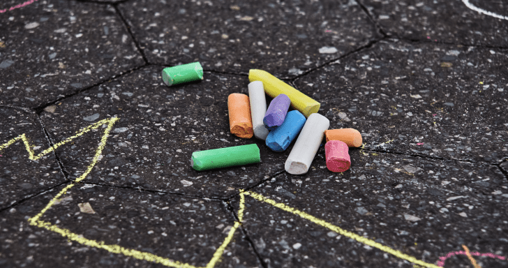 Man Makes Chalk Racetrack For Random Kid Who Repeatedly Rides Bike On His Drivew...