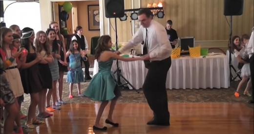 Father And Daughter Rip Up Dance Floor And Finish With A Twist