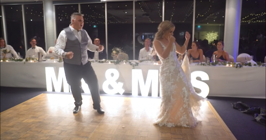 Dad Shows Off Smooth Moves With A Funny Dance On Daughter’s Wedding Day