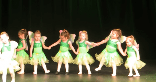 Little Girls In Fairy Costumes Create A Funny Mess Out Of Their Performance