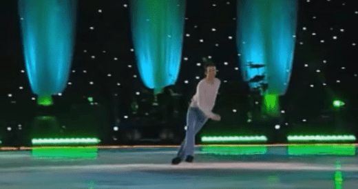 Professional Figure Skater Astonishes Crowd With “Footloose” Routine