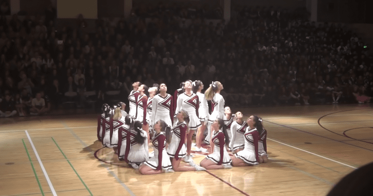 Impressive Cheer Dance Routine Has Crowd Clapping At Homecoming