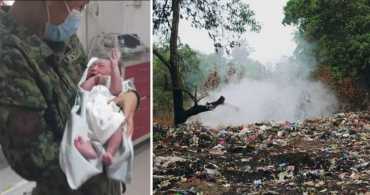 Tireless Dog Barks To Get Help For A Baby Left In The Dump