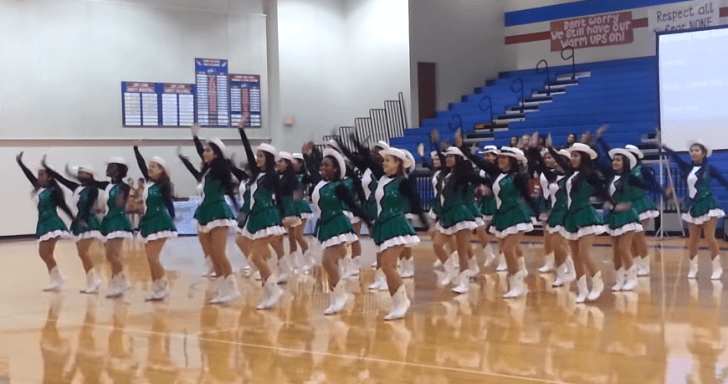 Talented High School Dance Squad Pulls Off “Cotton Eye Joe” Routine