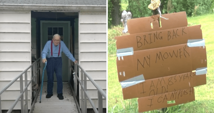 Stranger Buys Elderly Man A New Lawnmower