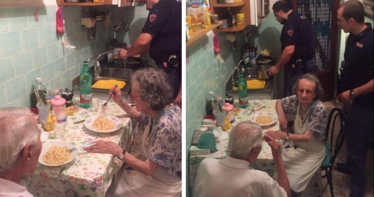 Empathetic Police Cook Pasta For Lonely Couple