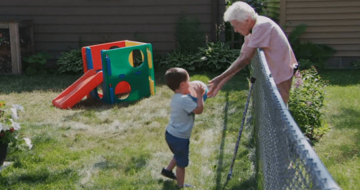 Playful 2-Year-Old Boy Makes Friends With Lonely 99-Year-Old