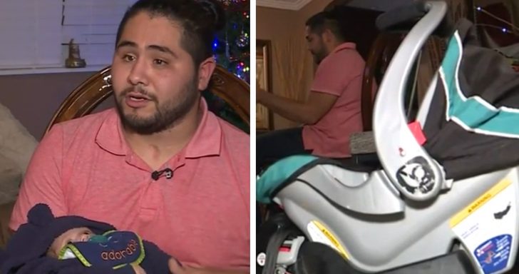 Dad Searches For 6-Week-Old Baby In Car Seat After Accident