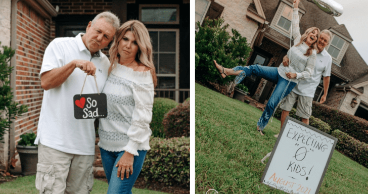 Empty Nesters Pose For Comical Photoshoot After Kids Move Out