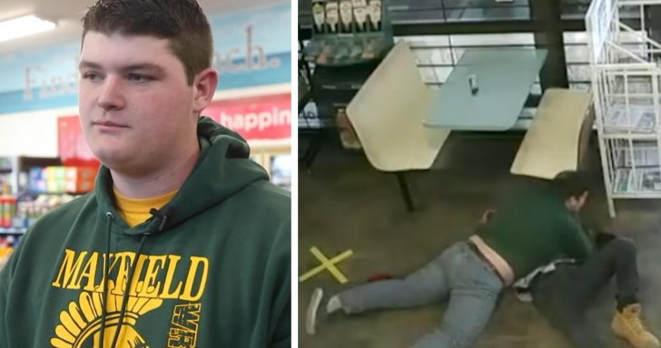 Teen Wrestler Pins Kidnapper To The Ground Until Police Arrive