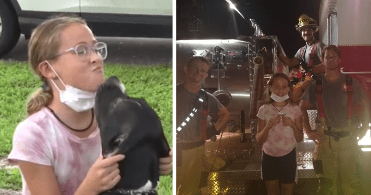 11-Year-Old Girl Notices Fire And Saves Neighbor’s Puppy