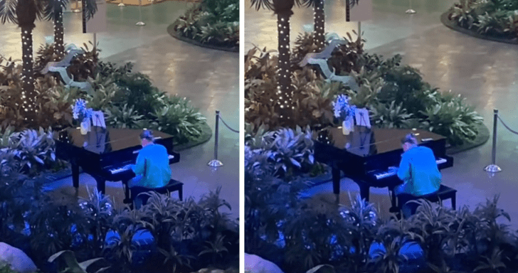 Talented Nurse On Break Plays Piano At The Hospital