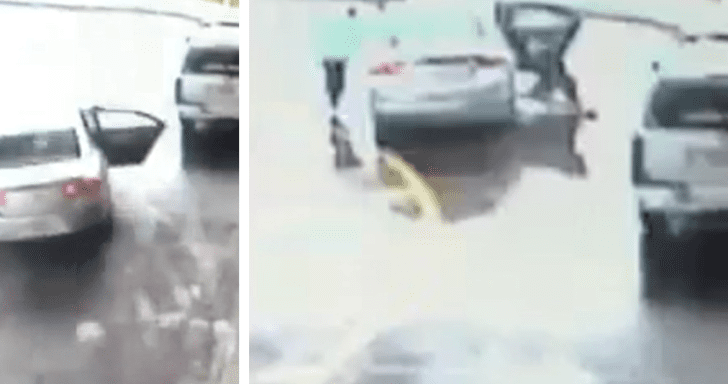 Heroic Boy Saves Sister From Being Kidnapped By Moving Car