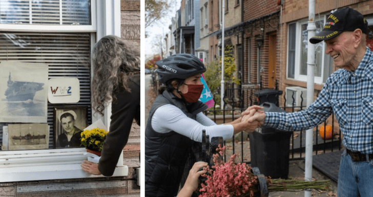 96-Year-Old Receives Lots Of Love From Neighbors On Veteran’s Day