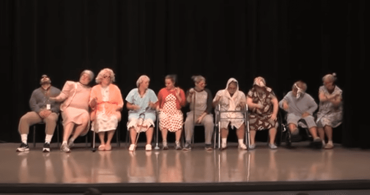 Dancing Grannies Crack Up The Audience With Their Moves