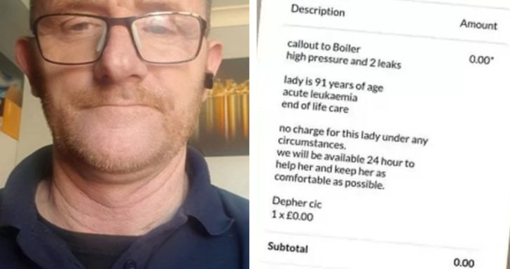 Kind-Hearted Plumber Gives Old Woman With Cancer A Heart-Melting Invoice