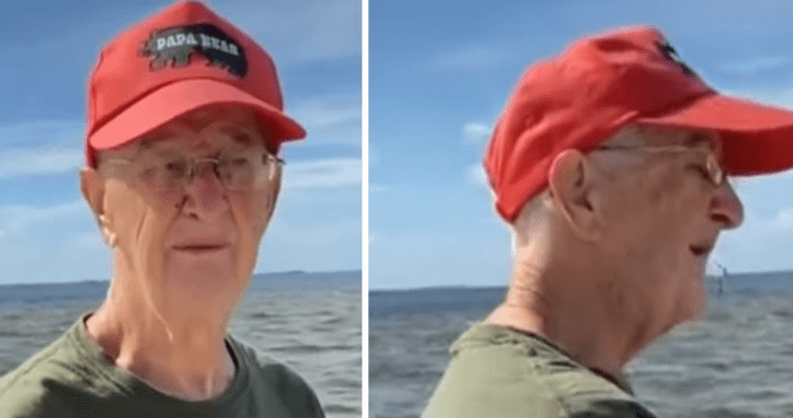 85-Year-Old Man Visits The Ocean For The First Time In His Life