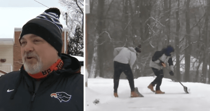 Football Coach Cancels Football Practice And Asks Players To Shovel Snow For Nei...