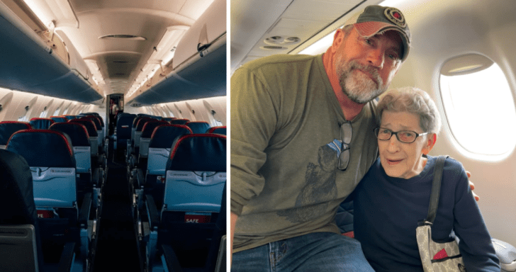 Kind Man Gives Up His First-Class Seat For 94-Year-Old Woman On Flight