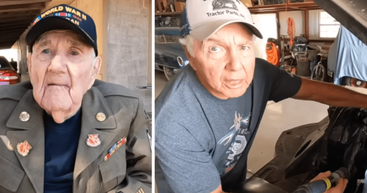 Determined Son Worked For Years To Fix 102-Year-Old Veteran Dad’s 1946 Cadilla...