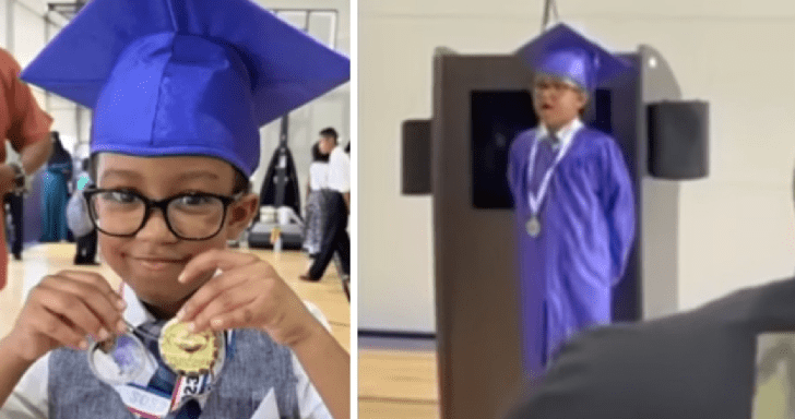 Smart Kindergartener Dedicates Graduation Speech To His Late “Beautiful Mommy�...