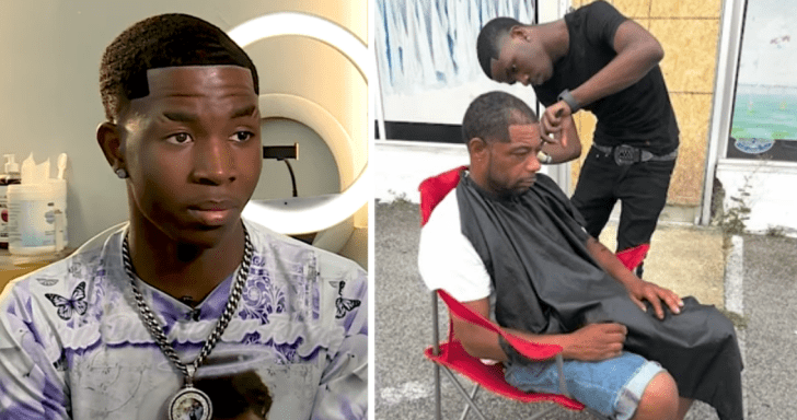 Two Noble Teens Give Free Haircuts And Burgers To Homeless People