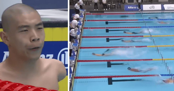 Swimmer With No Arms Breaks World Record