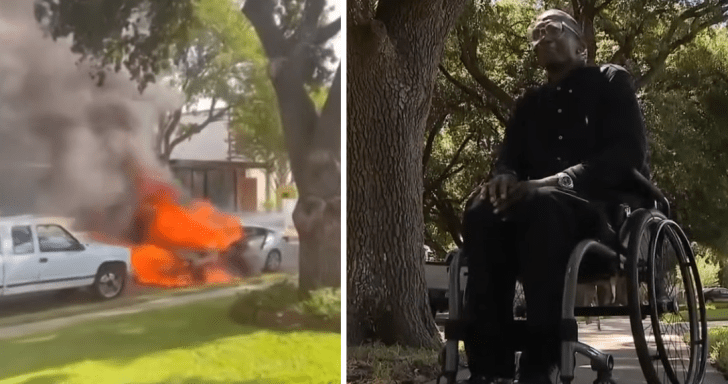 Mysterious Woman Saves Paralyzed Man From Burning Car